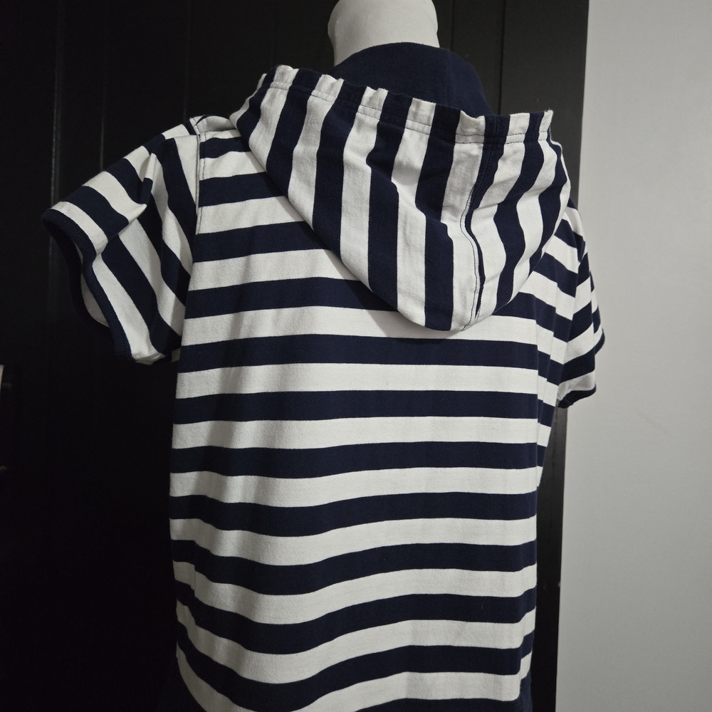 Bill Blass Woman Striped Hoodie Vest - Picture 2 of 9